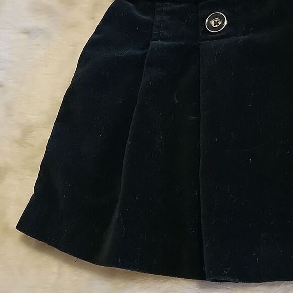JANIE AND JACK BLACK VELVET FULLY-LINED SKIRT, SIZE 3T - Picture 3 of 9